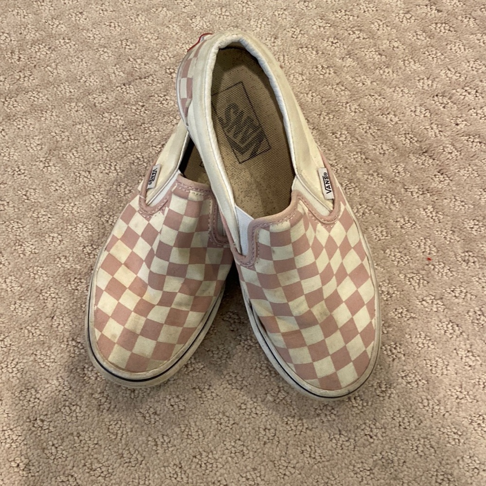 Classic Slip-On Rosette Checkerboard Vans